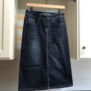 Denim Midi Skirt